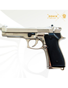 Denix - Beretta 92F 9mm Parabellum Cromada